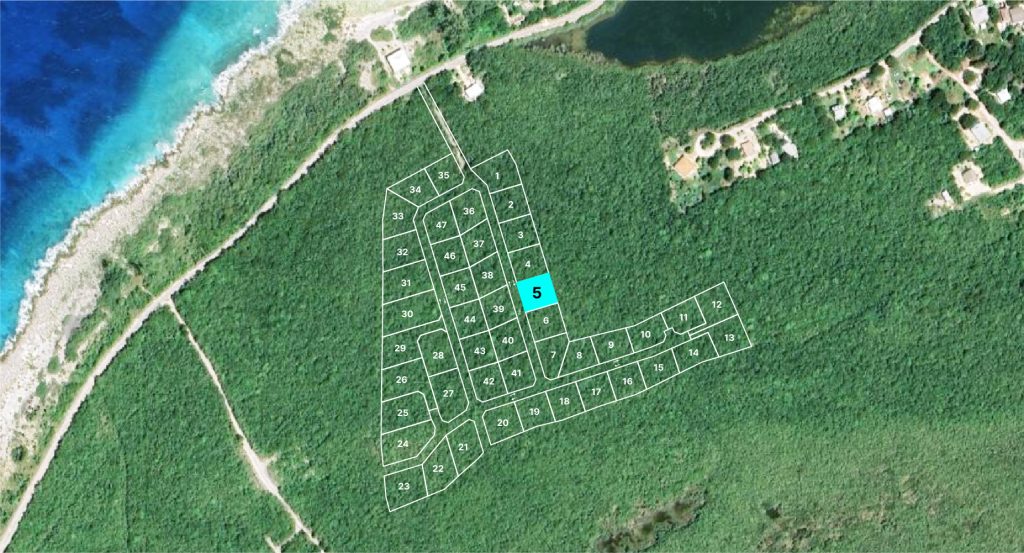 Elena Estates - Little Cayman - Lot 5 location