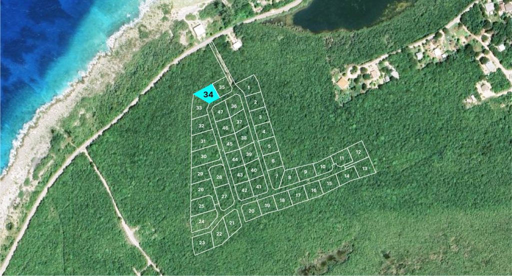 Elena Estates - Little Cayman - Lot 34 location