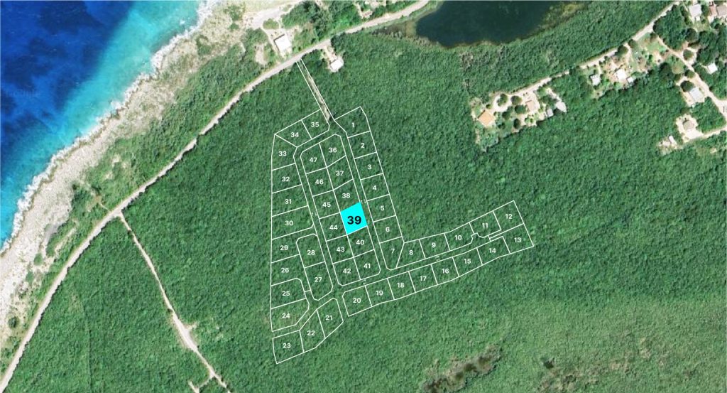 Elena Estates - Little Cayman - Lot 39 location